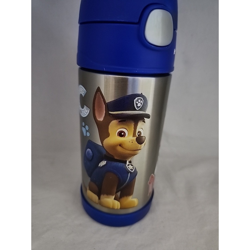Thermos Funtainer Paw Patrol Stainless‎ Steel Water Bottle Blue 12oz F401